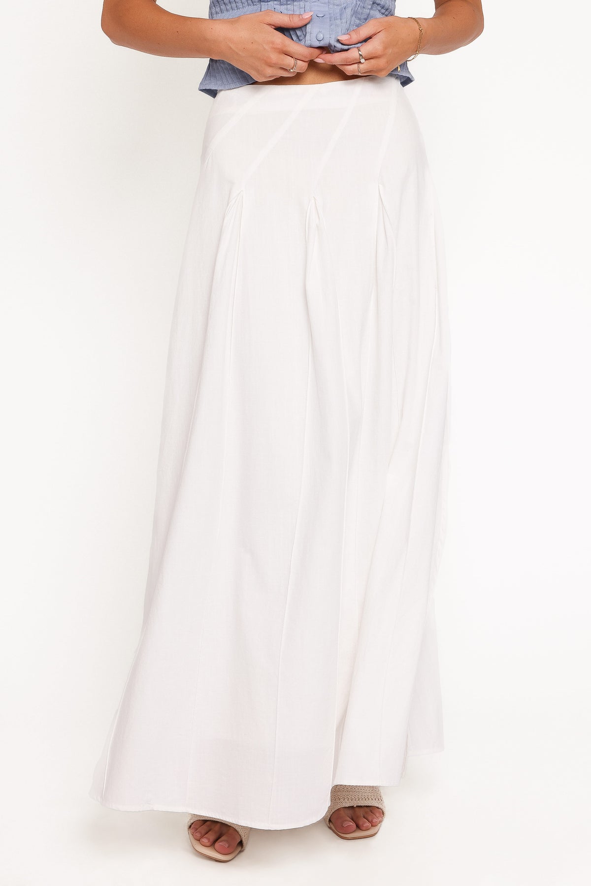 Zoey Maxi Skirt - White