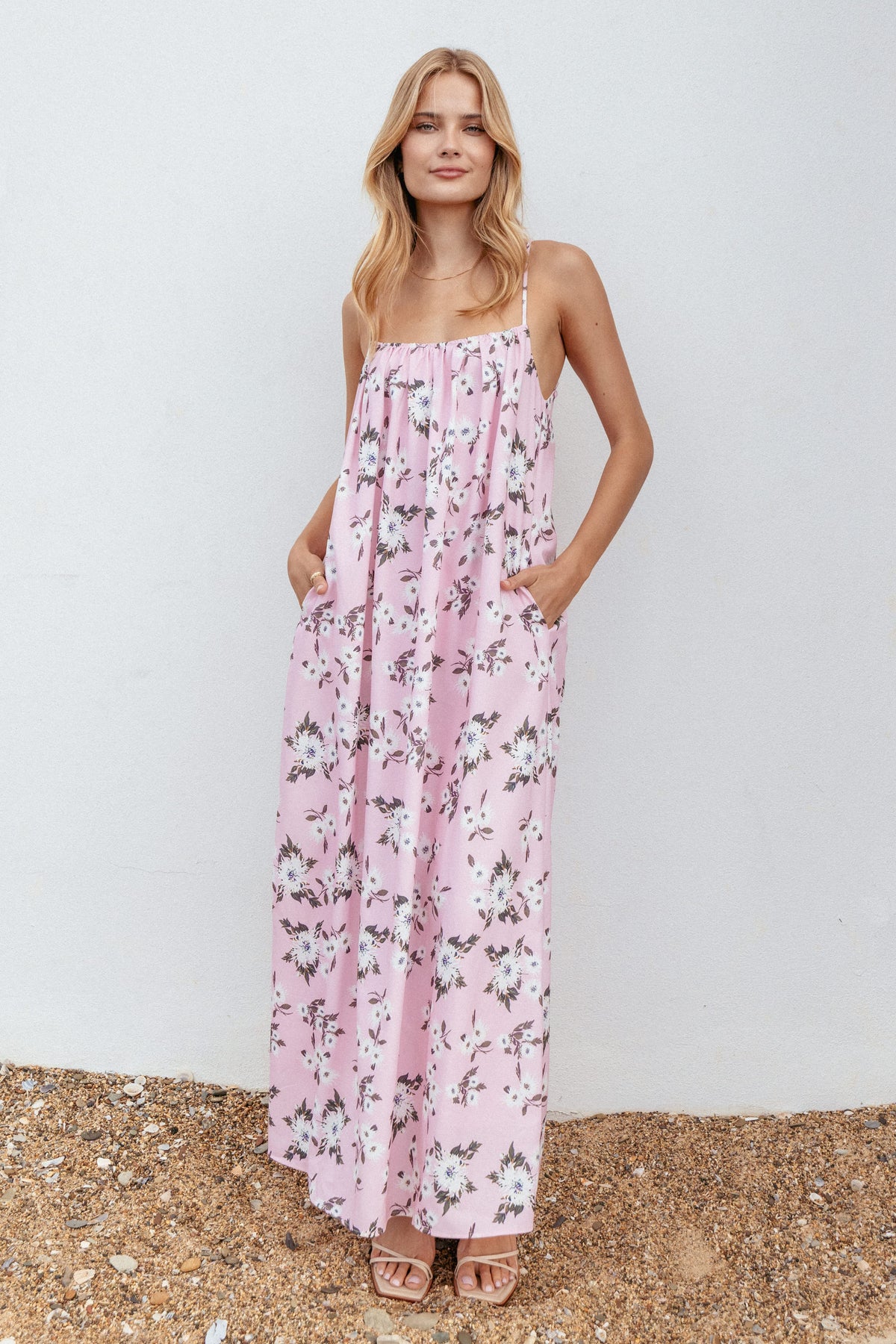 Lumina Maxi Dress - Pink Floral