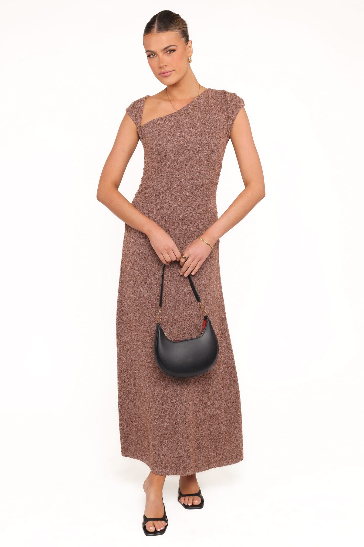 Talisa Midi Dress - Brown Marle