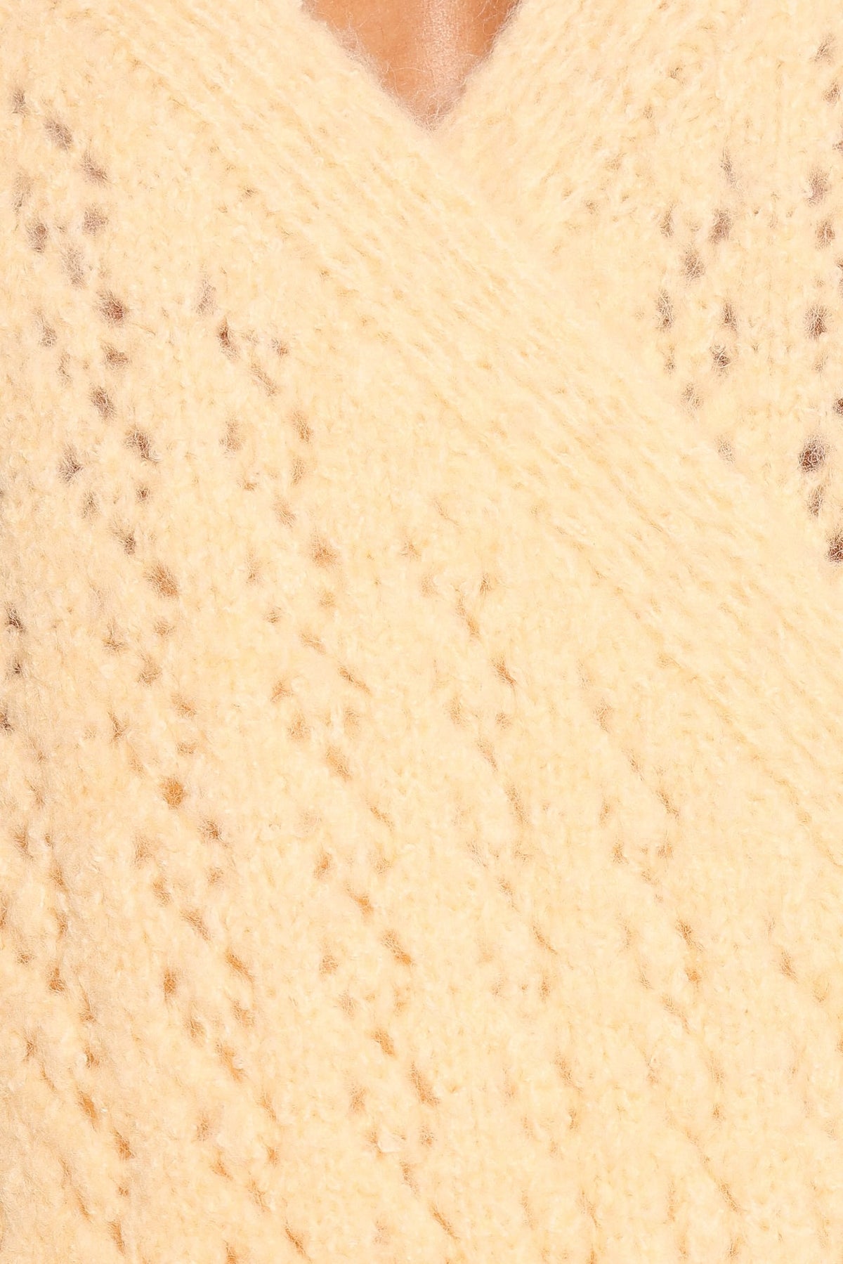 Etta Ballet Wrap Knit Sweater - Butter