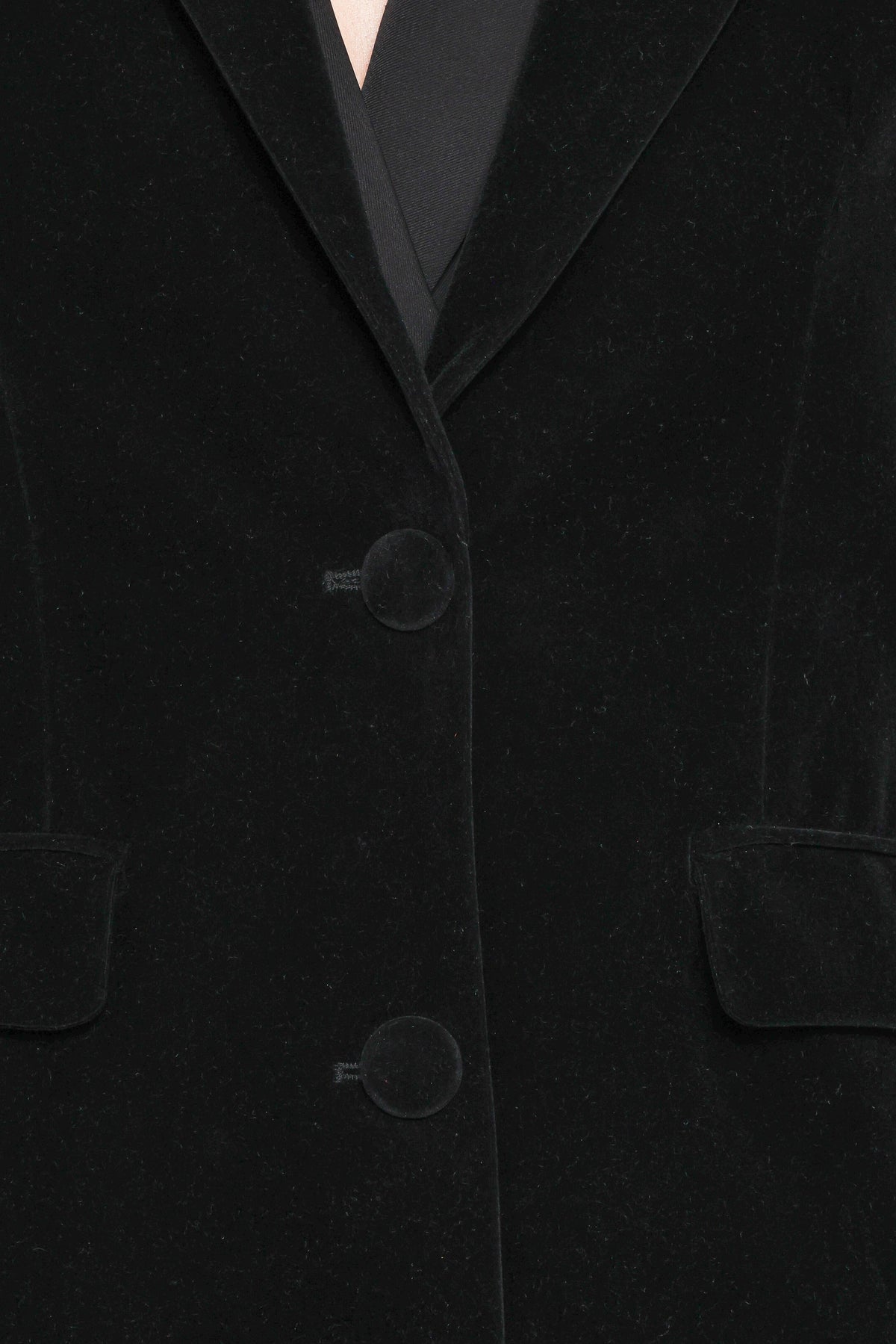 Clive Velvet Blazer - Black