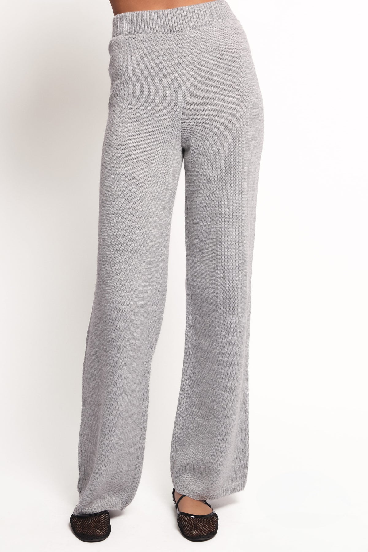 Remii Knit Pant Set - Grey