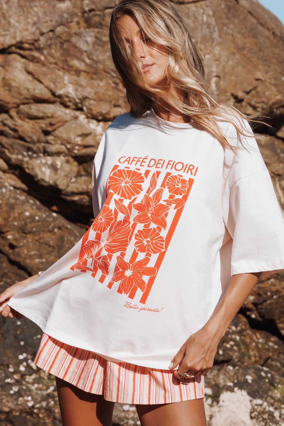 Caffe Dei Fiori Tee - Pink