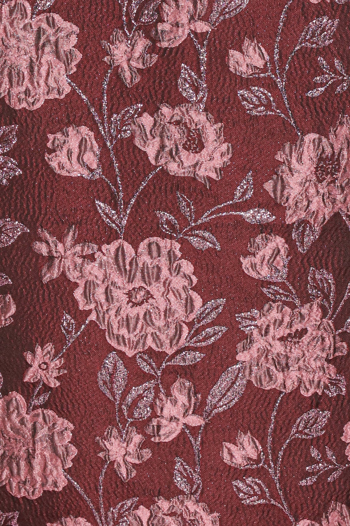 Allegro Peplum Top - Plum Brocade