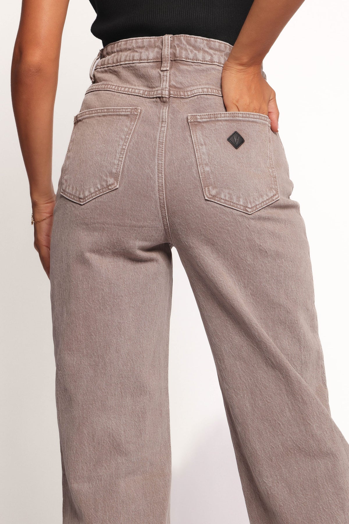Abrand 94 High Wide Jeans - Mushroom