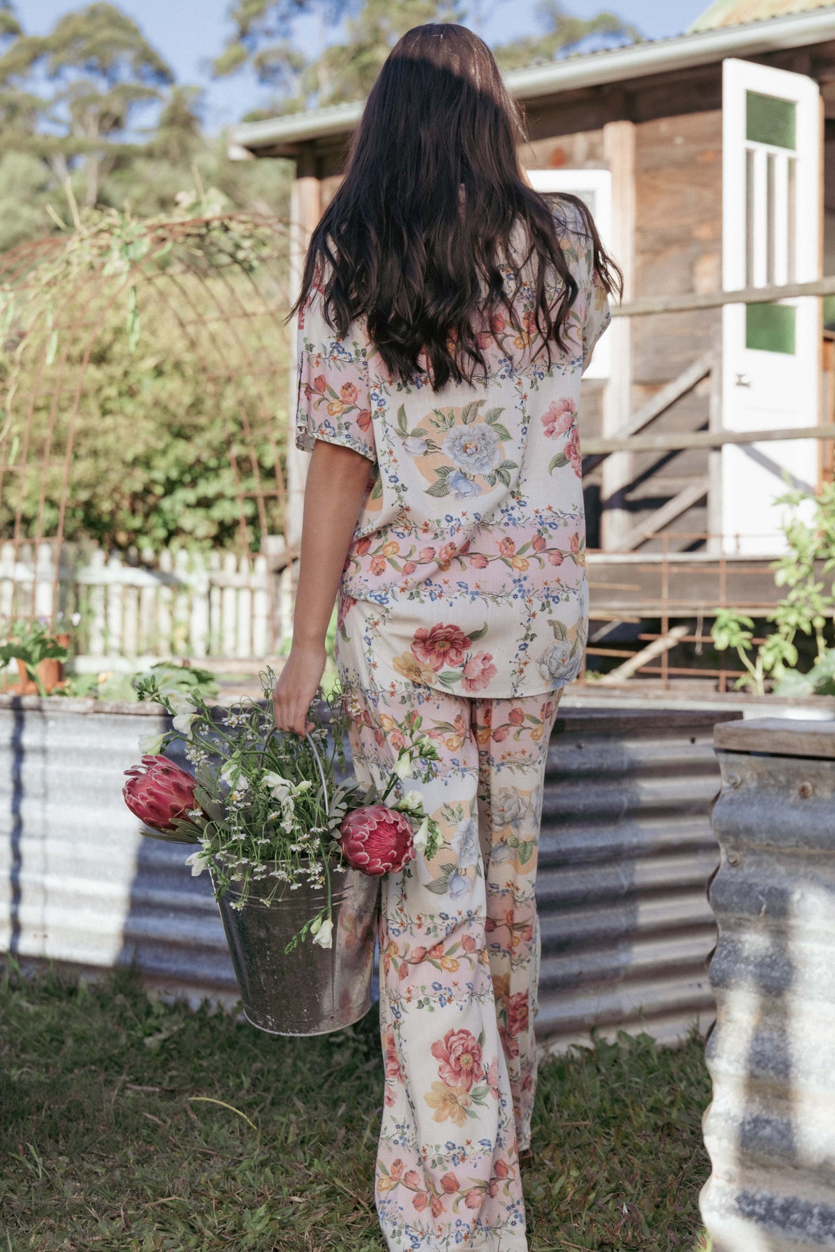 Cascais Pants - Rose Tile