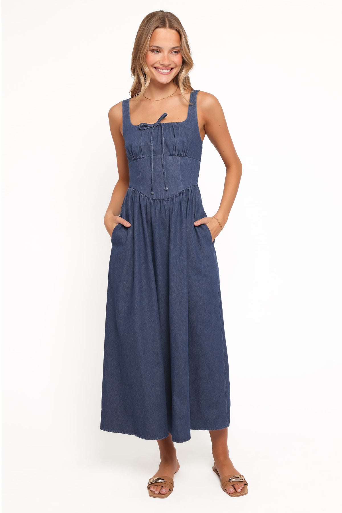 Kinslee Midi Dress - Denim