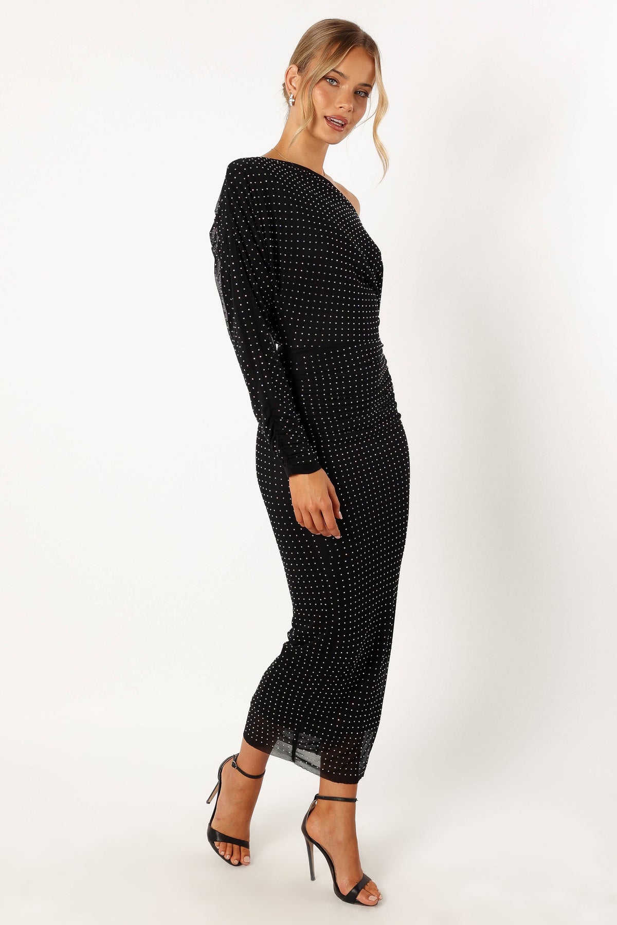 Loeve Long Sleeve Midi Dress - Black