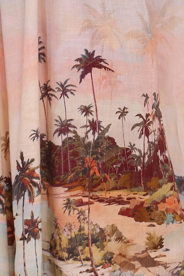 Marcia Midi Dress - Sunset Print