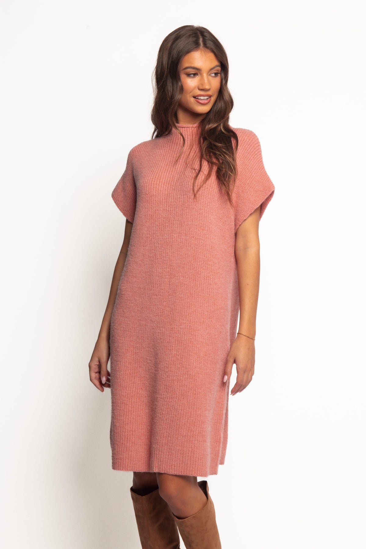 Wright Knit Mini Dress - Pink