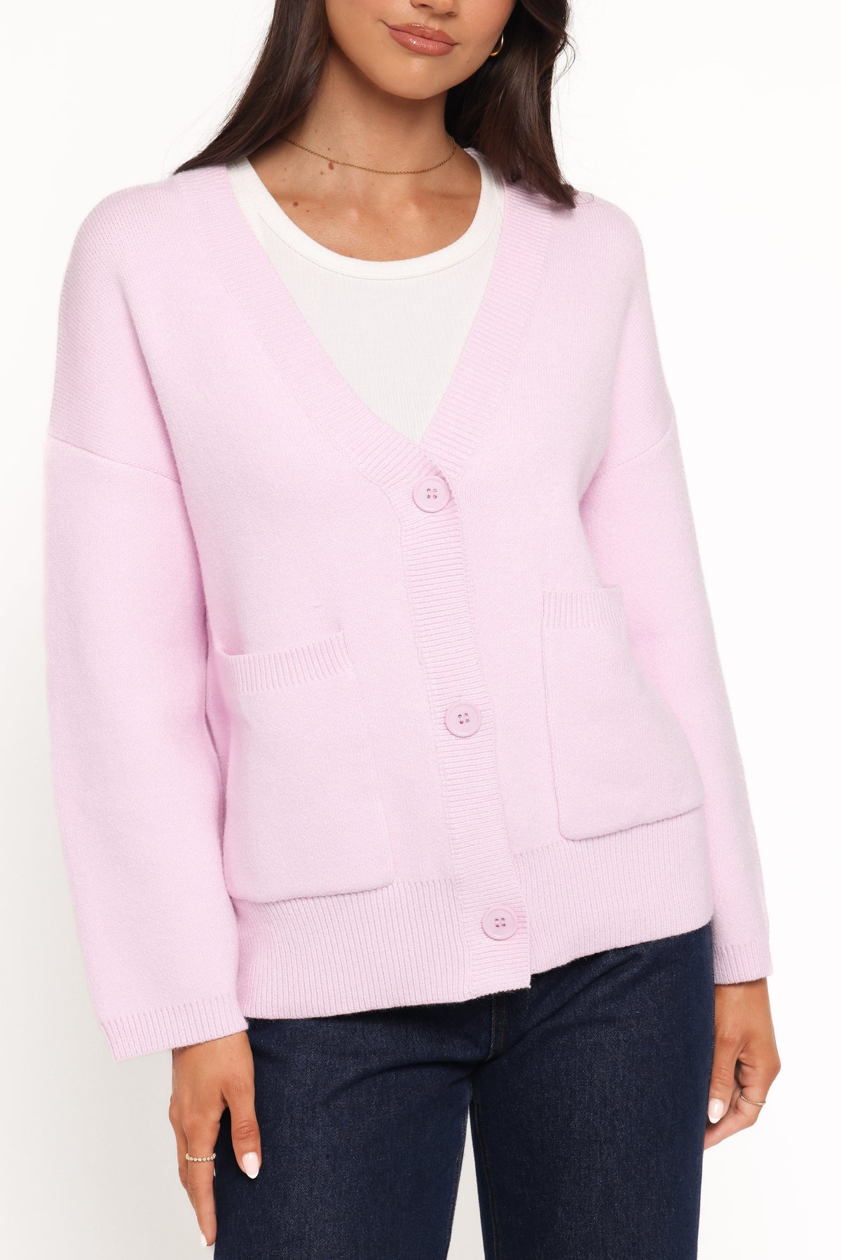 Jayden Cardigan - Pale Pink