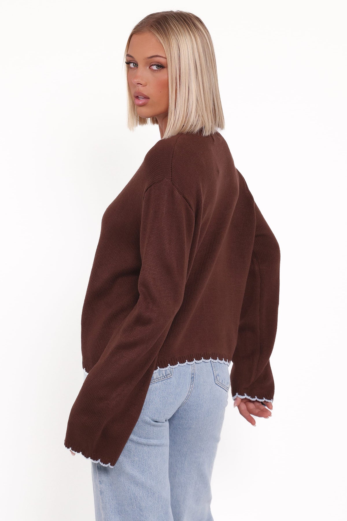 Ruby Knit Cardigan - Brown