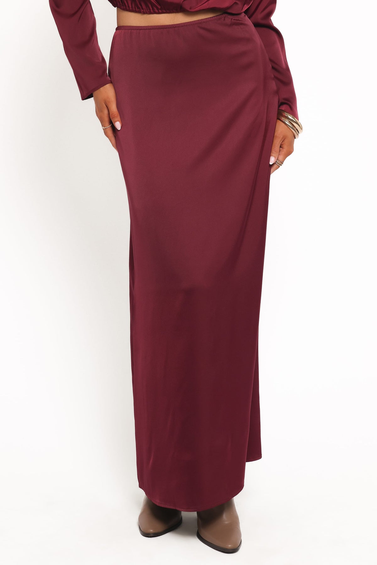 Catherine Skirt Set - Burgundy