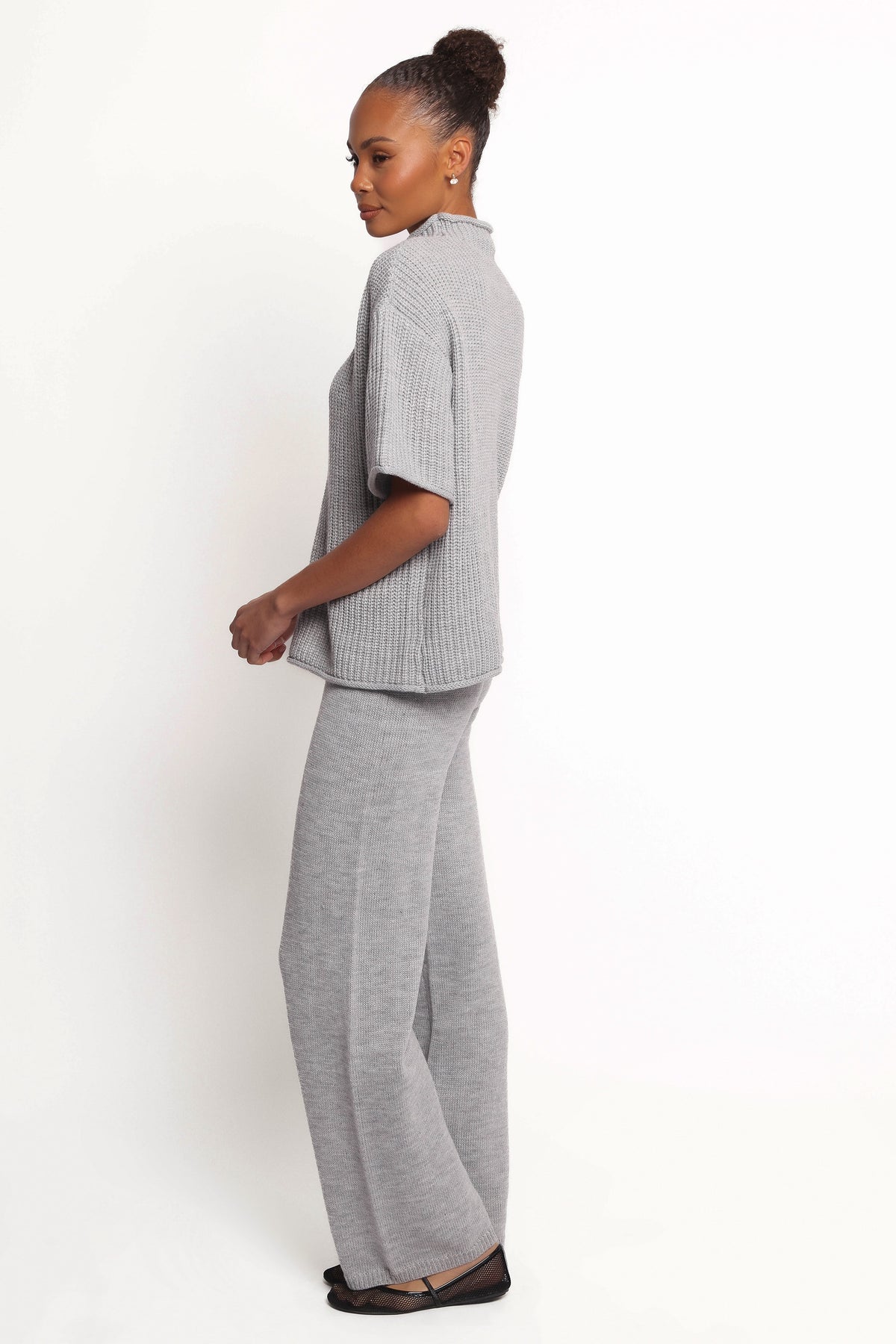 Remii Knit Pant Set - Grey