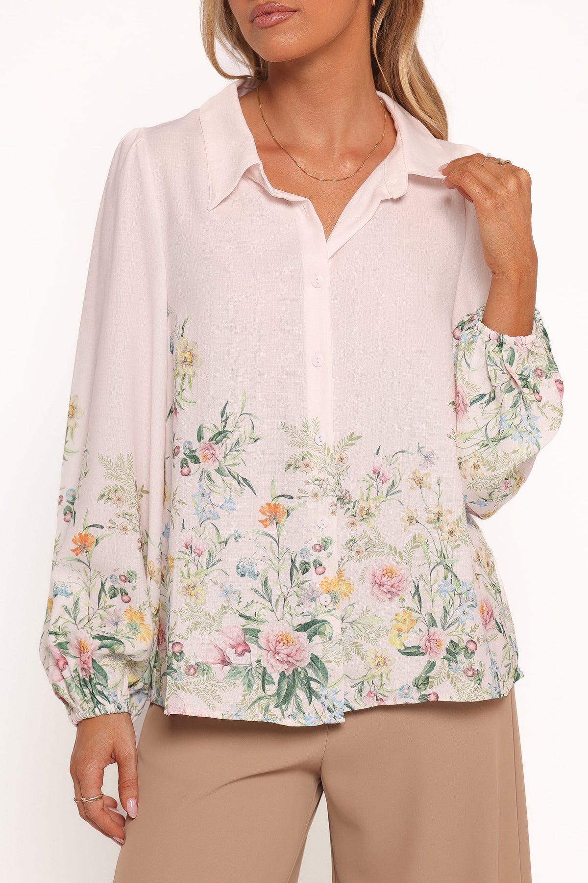 Avis Top - Pink Floral