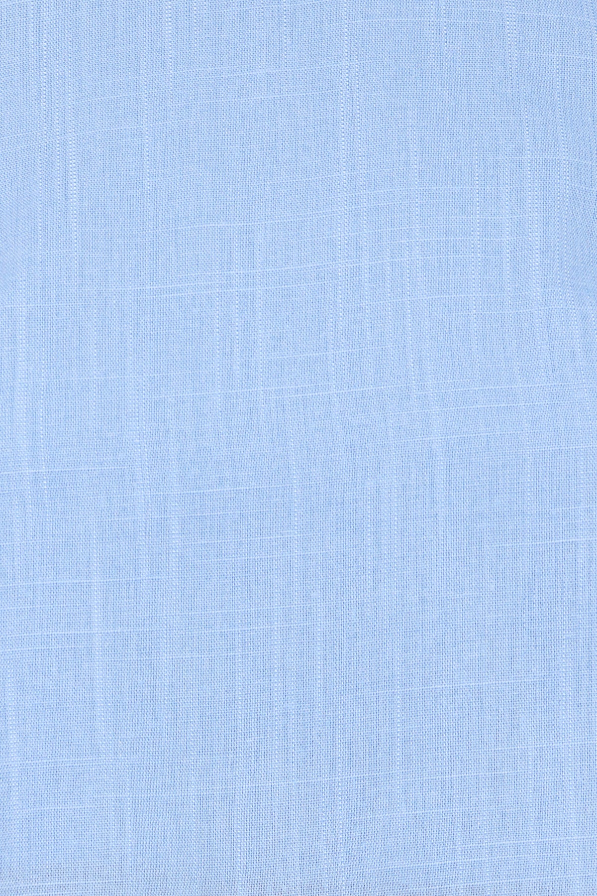 Madison Linen Cropped Tank - Blue
