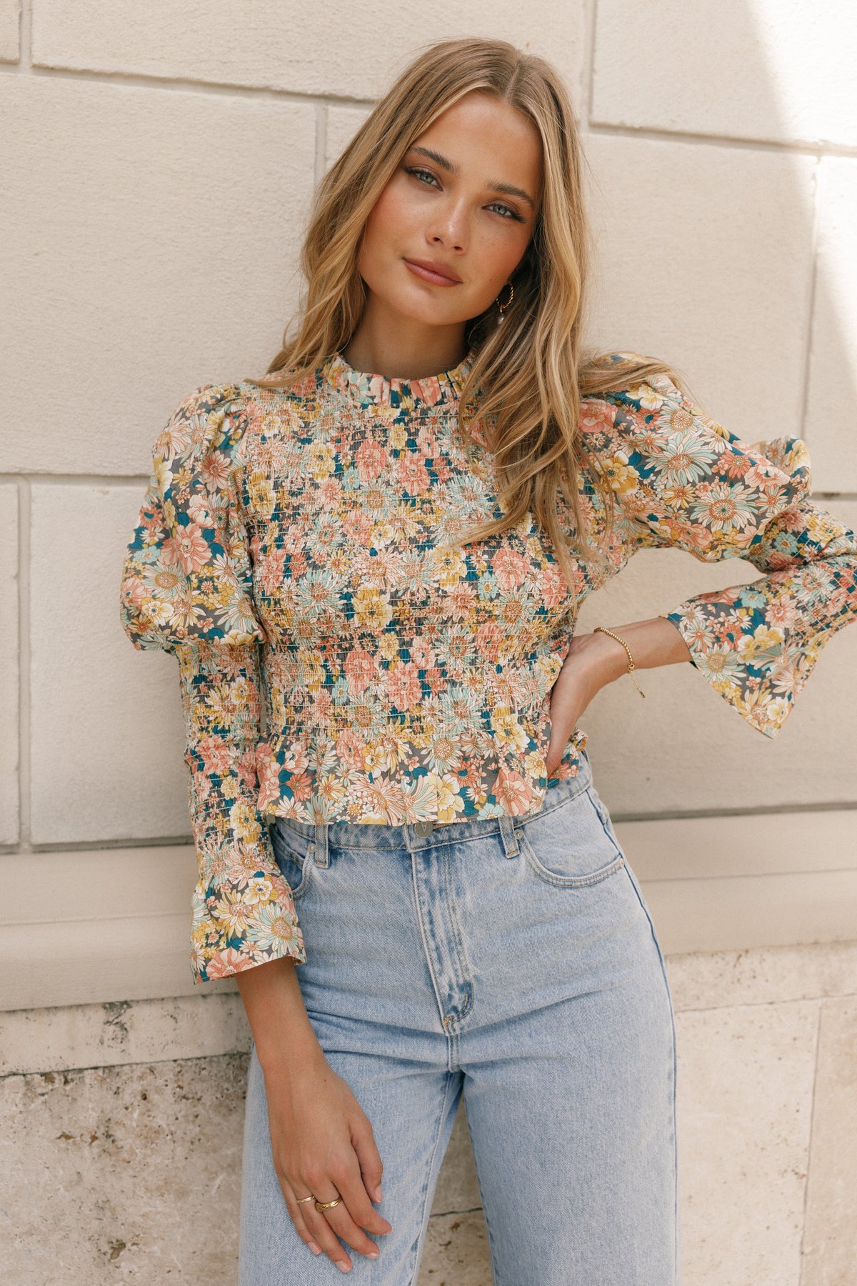 Novah Long Sleeve Top - Floral